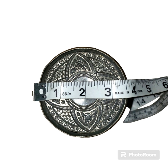 Antique Clear Crystal Glass Pickle Caster W/ Engraved Floral Silver P. Dog Lid - Picture 9 of 9